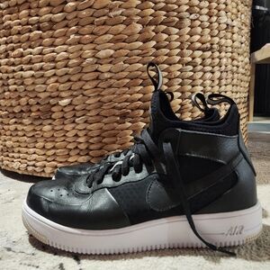 Black High-Top Sneakers